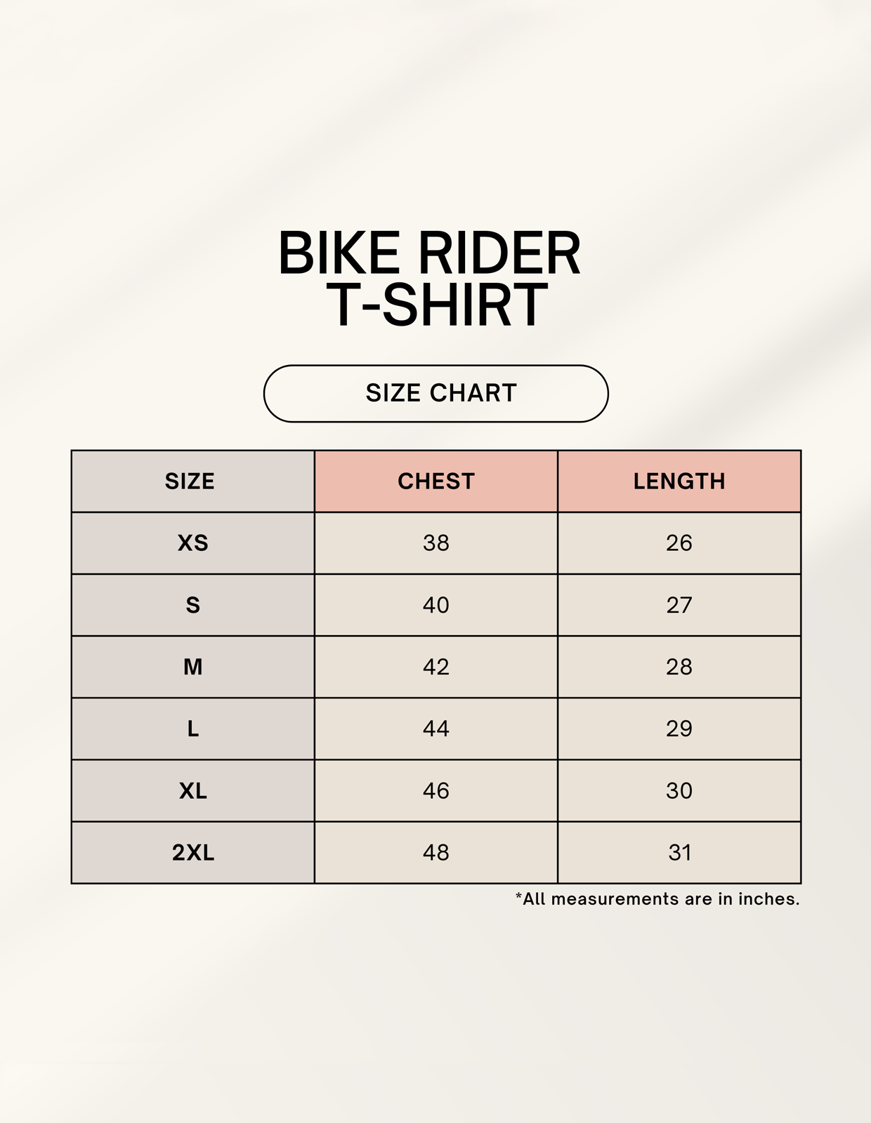 Color_Size Chart