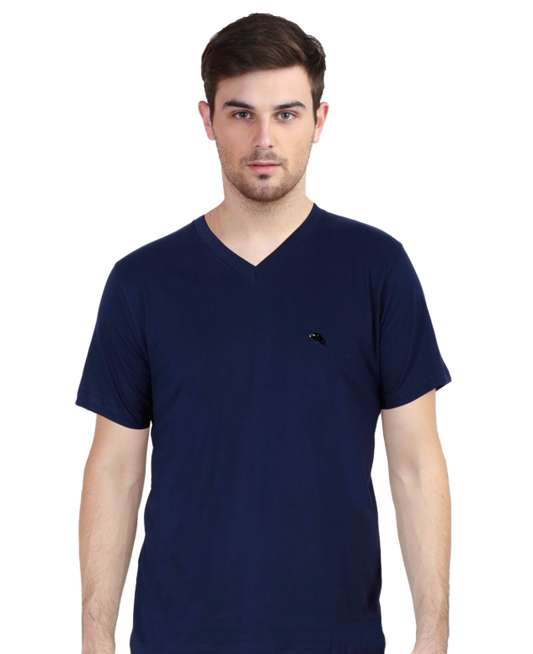 Male V-neck Half Sleeve